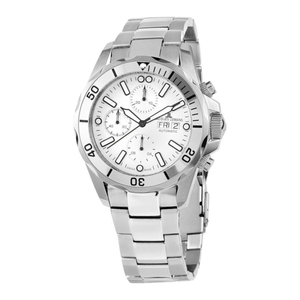 Jacques Lemans 1-1926F Herrenuhr ETA Vajloux 7750 10 ATM